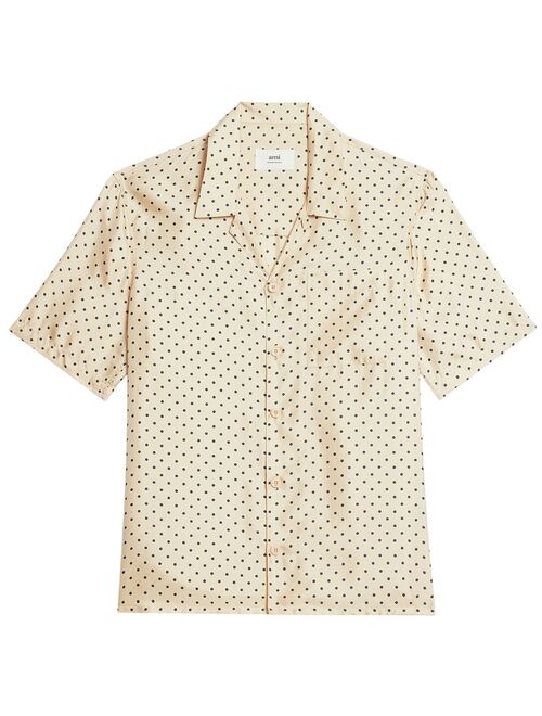 AMI Paris polka-dot print short-sleeve shirt