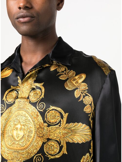 Versace Maschera Baroque-print shirt