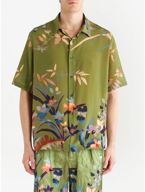 ETRO floral-print silk shirt