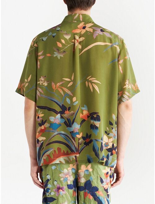 ETRO floral-print silk shirt