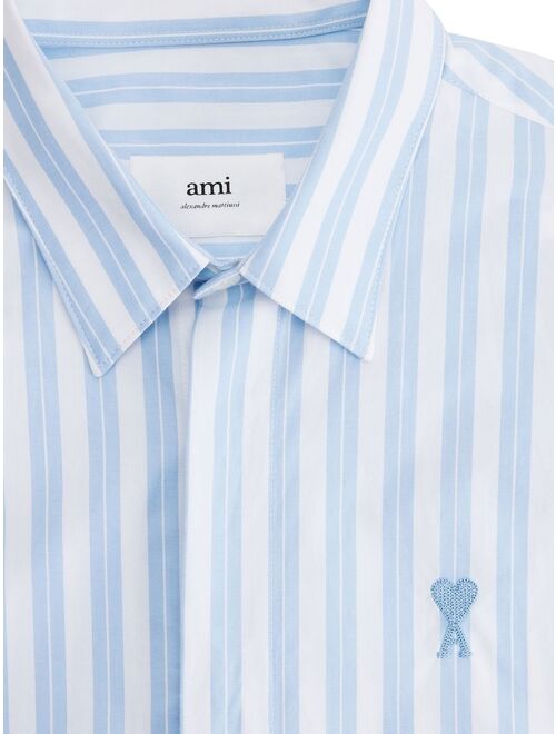 AMI Paris striped long-sleeve shirt