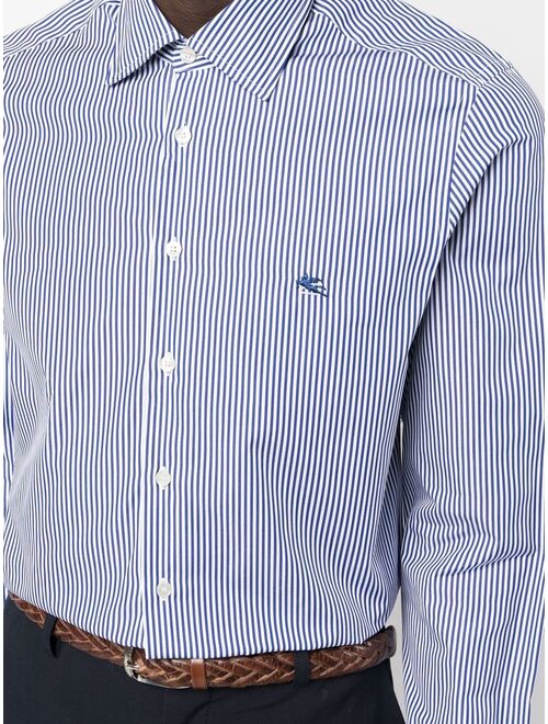 ETRO striped long-sleeve shirt