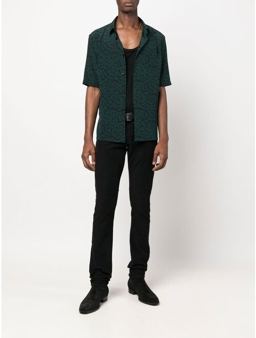 Yves Saint Laurent Saint Laurent abstract-print short-sleeve shirt