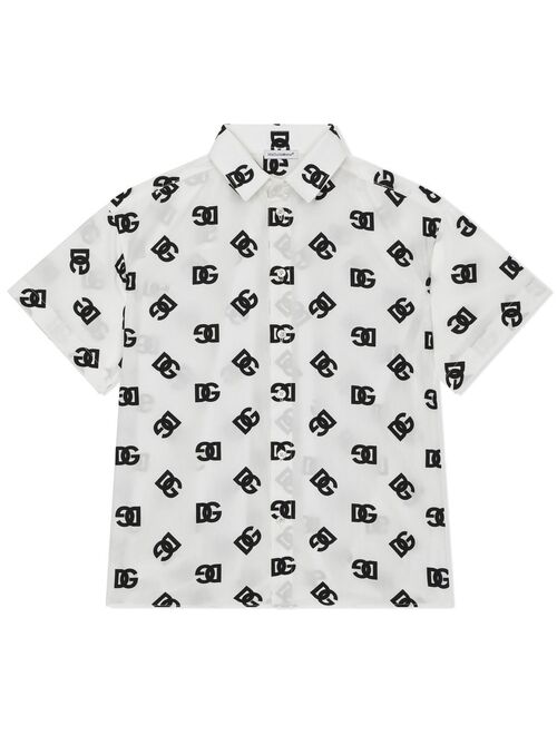 Dolce & Gabbana Kids logo-print short-sleeved shirt