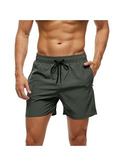 Blaosn Mens Swimming Trunks Swim Shorts Gym Athletic Workout Running Sports Golf Lounge Clothes Casual Summer Beach