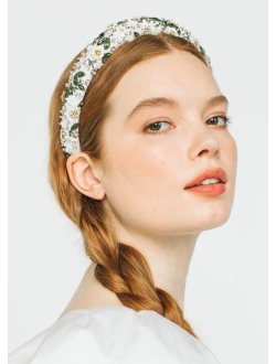 Elowen floral-bead headband