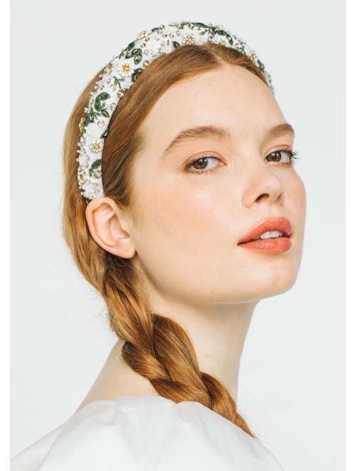 Jennifer Behr Elowen floral-bead headband