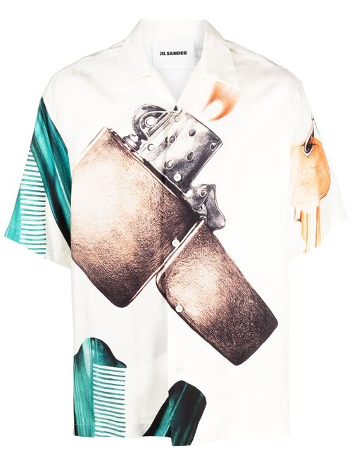 Jil Sander graphic-print short-sleeve shirt