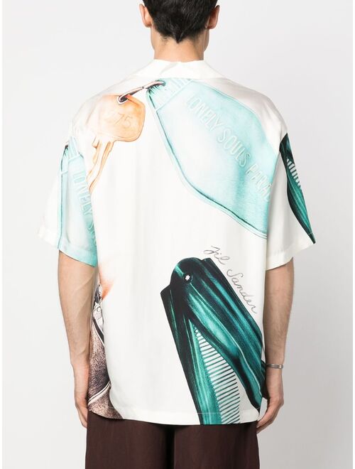 Jil Sander graphic-print short-sleeve shirt