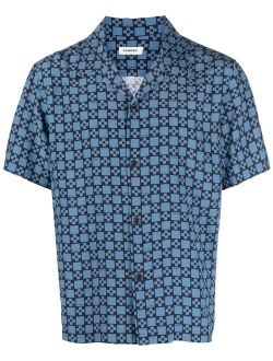 SANDRO monogram short-sleeved shirt