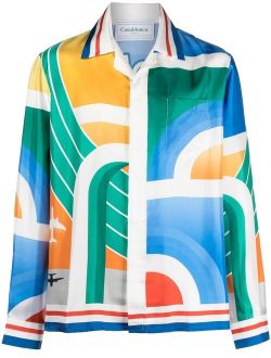 Casablanca Airlines-print shirt