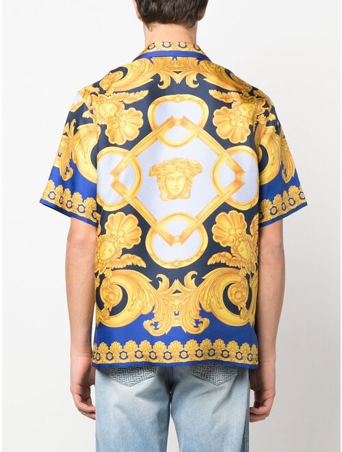 Versace baroque-print silk shirt