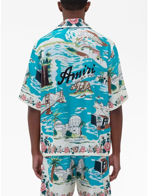 AMIRI California Hawaiian-print shirt
