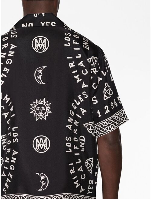 AMIRI Ouija Board-print bowling shirt