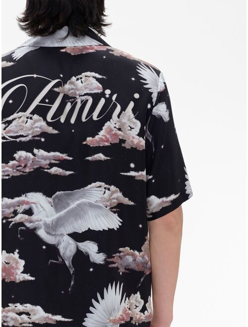 AMIRI Pegasus-print bowling shirt