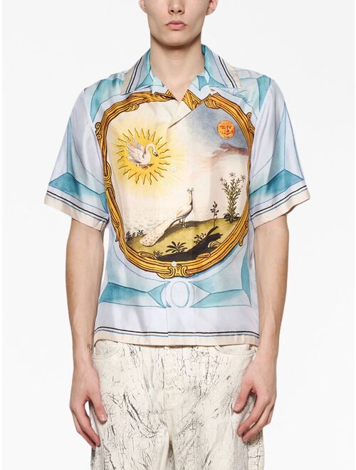 AMIRI Landscape Frame printed shirt