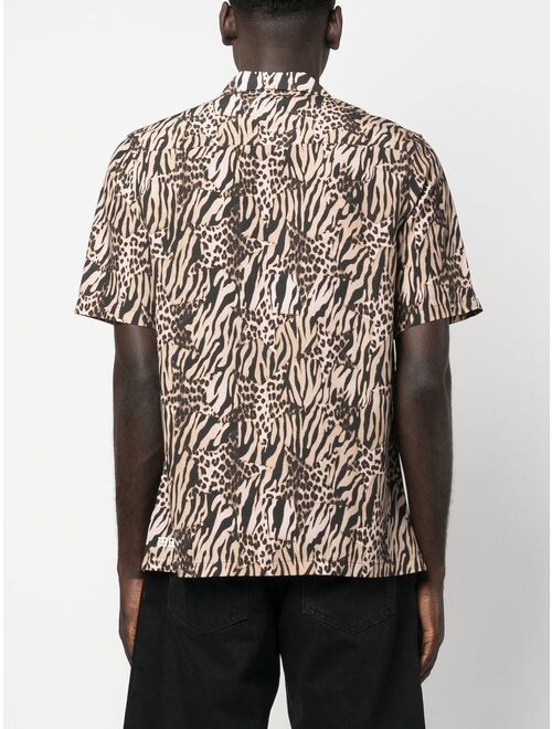 Ksubi animal-print short-sleeve shirt