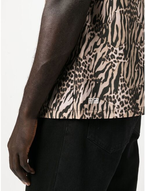 Ksubi animal-print short-sleeve shirt