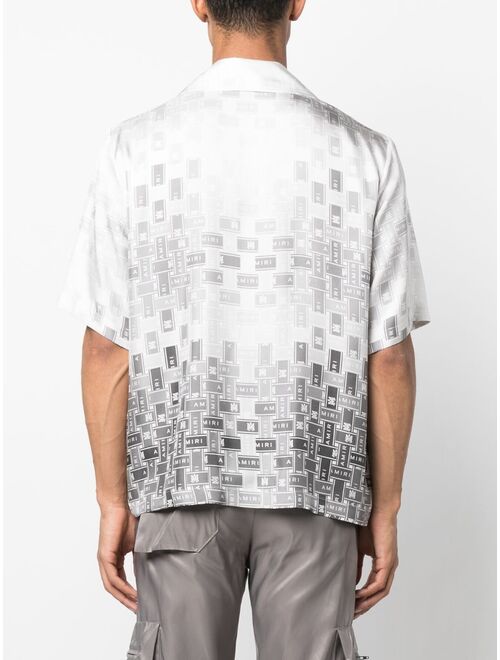 AMIRI gradient tape bowling shirt