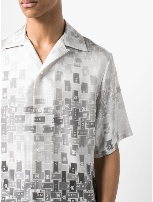 AMIRI gradient tape bowling shirt