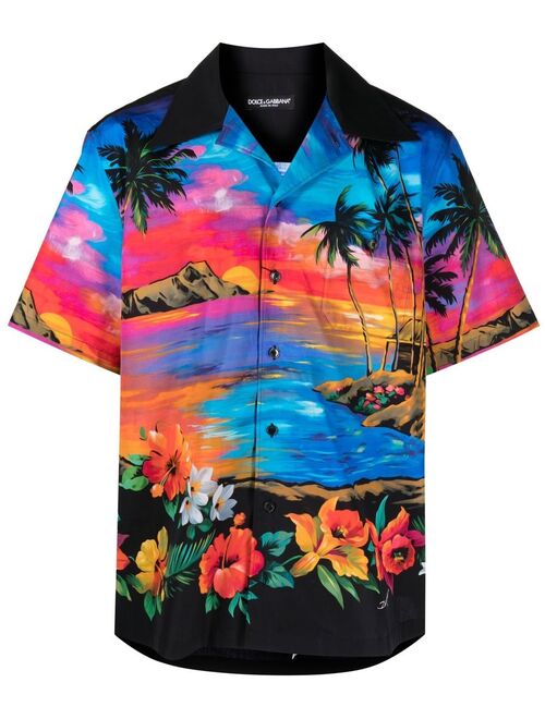 Dolce & Gabbana Hawaiian-print shirt