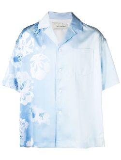 Feng Chen Wang gradient-effect floral-print shirt