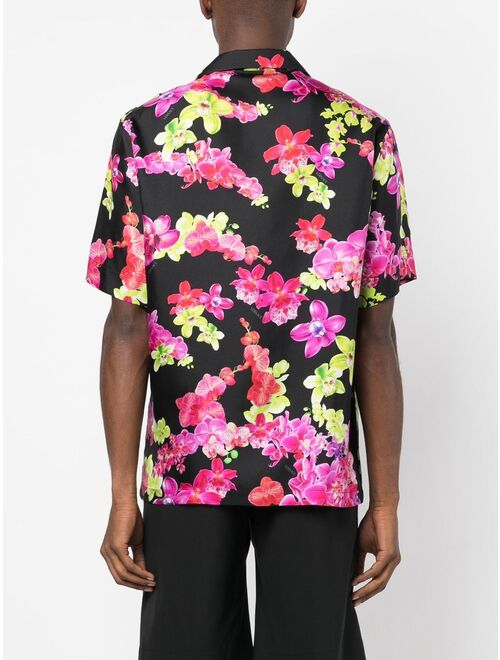 Versace floral-print silk shirt