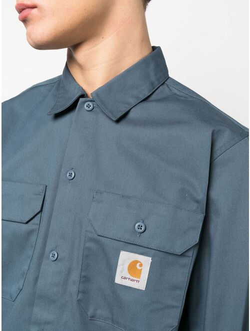 Carhartt WIP logo-patch utility shirt