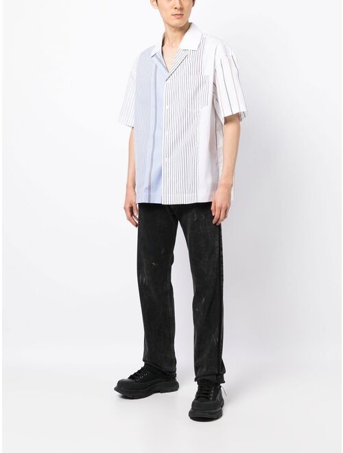 Feng Chen Wang short-sleeve striped shirt