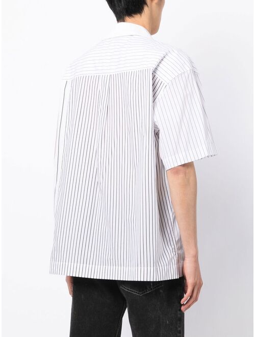 Feng Chen Wang short-sleeve striped shirt