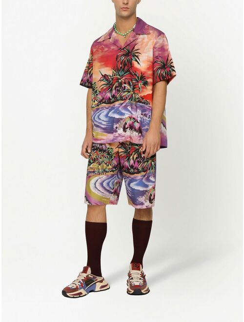 Dolce & Gabbana graphic-print short-sleeve shirt