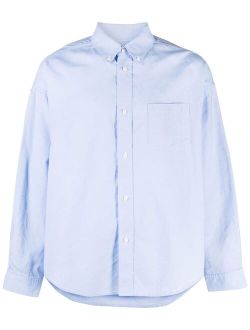 visvim patchwork-detail long-sleeve shirt