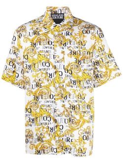 Jeans Couture baroque-print short-sleeve shirt