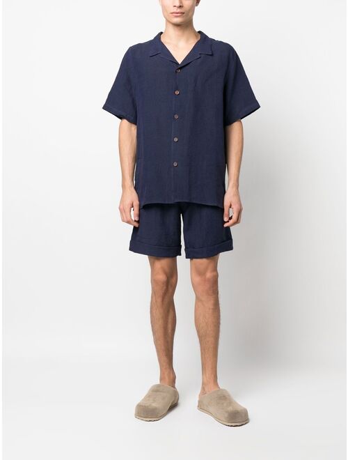 Marane camp-collar short-sleeved shirt