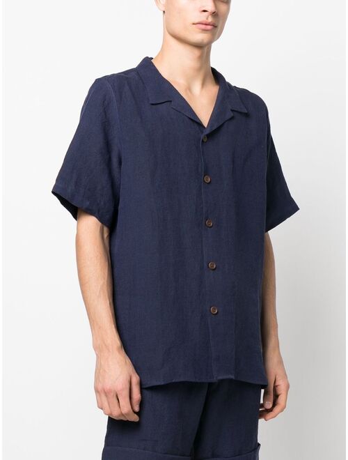 Marane camp-collar short-sleeved shirt