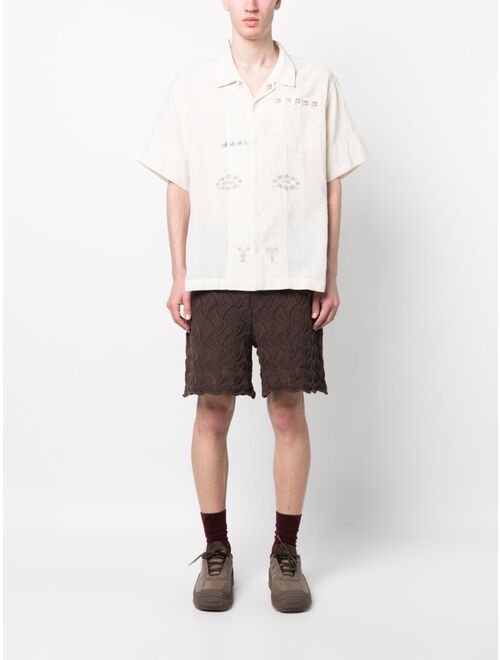 STORY mfg. Greetings embroidered shirt