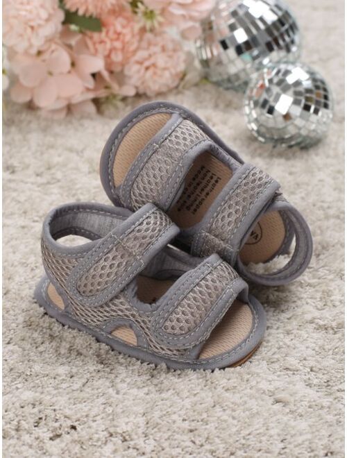SeaGentryYue Shoes Baby Hollow Out Hook-and-loop Fastener Sandals, Fashionable Summer Fabric Ankle Strap Sandals