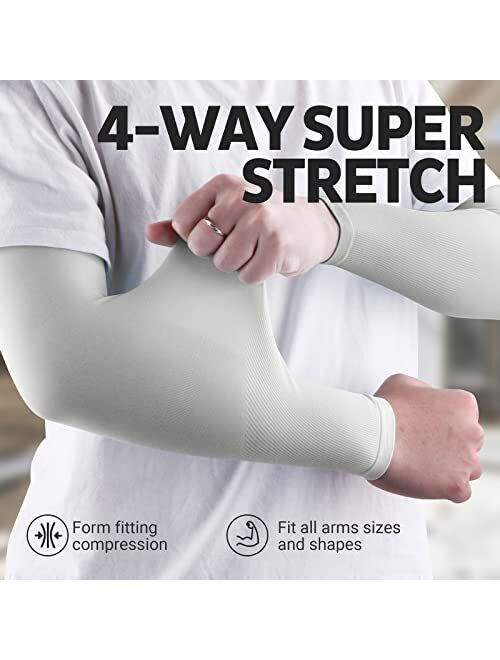 LUOLIIL VOE Cooling Sun Sleeves UV Protection Arm Sleeves Arm Cover Sleeve for Men Women