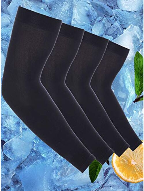 Boao 10 Pairs Arm Sleeve for Men Women Cooling Compression Tattoo Cover up Sleeves UV Sun Protection for Cycling Fishing Golf