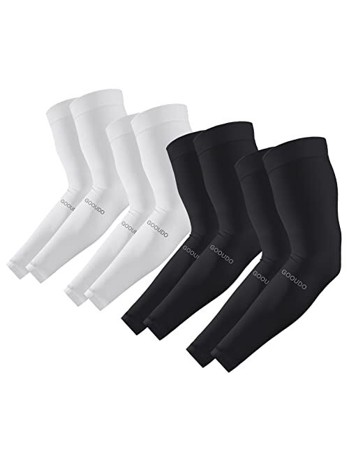 GOOUDO Compression Arm Sleeves for Men Women - Tattoo Cover Up - Sports Sleeves for Baseball Gardening UV Sun Protection