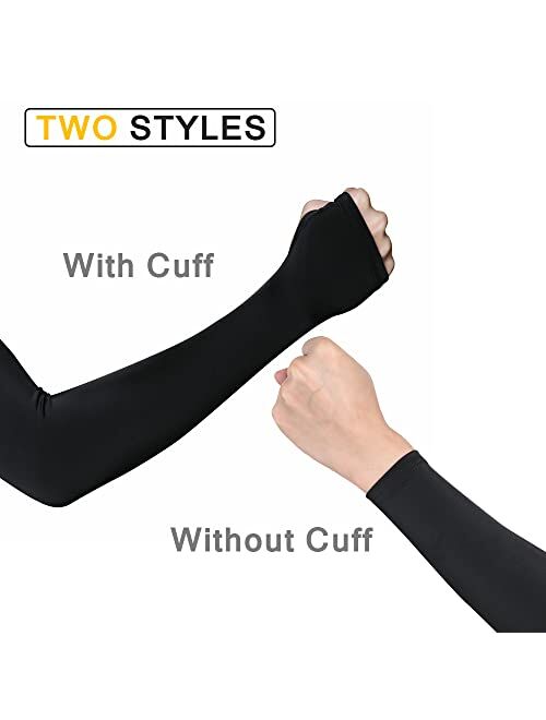 CAWANFLY UV Protection Cooling Arm Sleeves for Men & Women, Compression