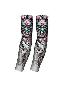 AHXN UV Sun Protection Arm Sleeves for Men & Women-UPF 50+ Sports Compression Cooling Sleeve-Unique TATTOO SLEEVE gift