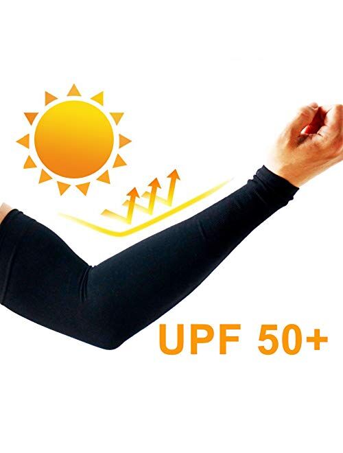 PFFY UV Protection Cooling Arm Sleeves for Men and Women UPF 50 Sun Sleeve