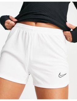 Football Nike Soccer Dri-FIT Academy polyknit shorts in white