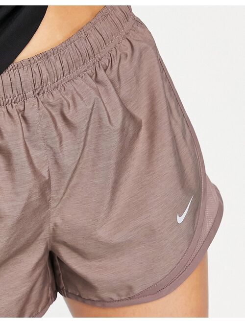 Nike Running Tempo short in brown