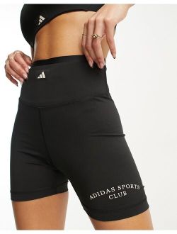 performance adidas Sports Club shorts in black