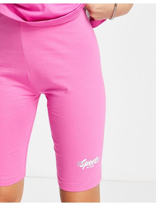 Only legging shorts in pink - part of a set