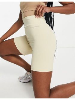 Missyempire Missy Empire sport ruched booty gym shorts in cream
