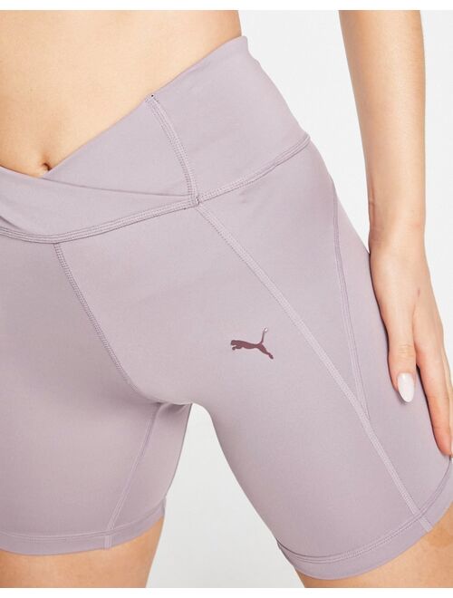Puma Training Granola sculpted shorts in pink