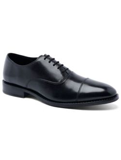 ANTHONY VEER Men'sClinton Cap-Toe OxfordLeather Dress Shoes